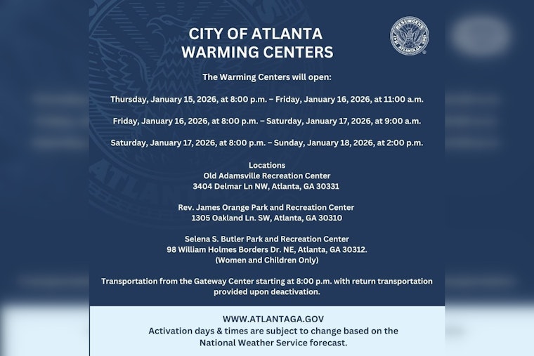 Atlanta Opens Warming Centers Amid Freezing Temperatures to Shelter Vulnerable Populations