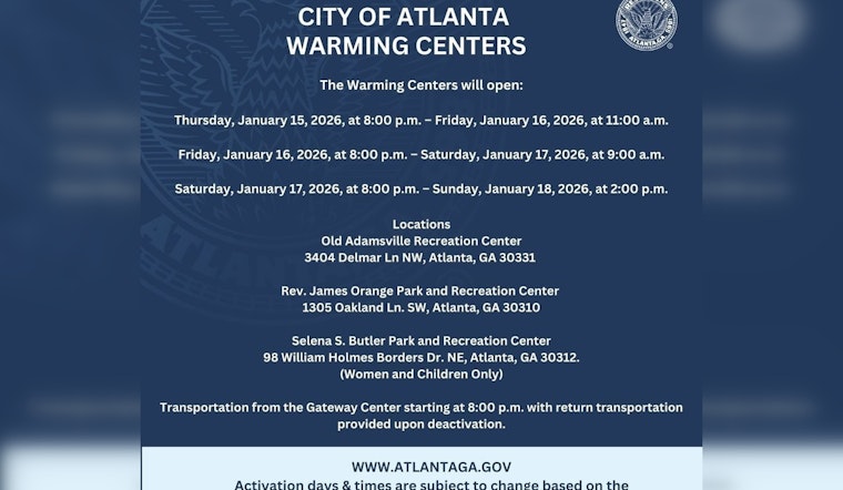 Atlanta Opens Warming Centers Amid Freezing Temperatures to Shelter Vulnerable Populations