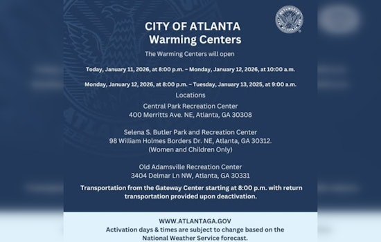 Atlanta Opens Warming Centers to Shelter Residents from Cold, Offers Transportation Assistance