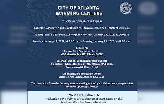 Atlanta Opens Warming Centers to Shield Vulnerable Residents from Winter Cold