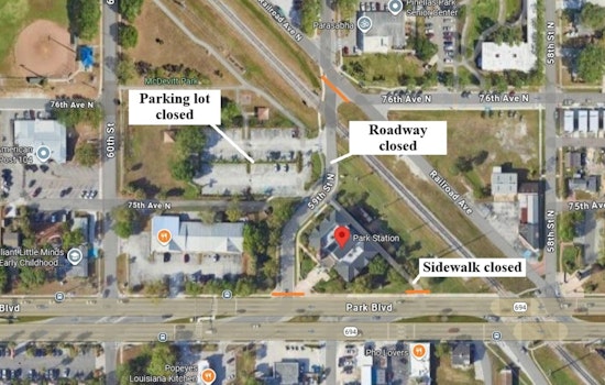 Attention Pinellas Park Drivers and Pedestrians, 59th Street North Closure Begins January 13