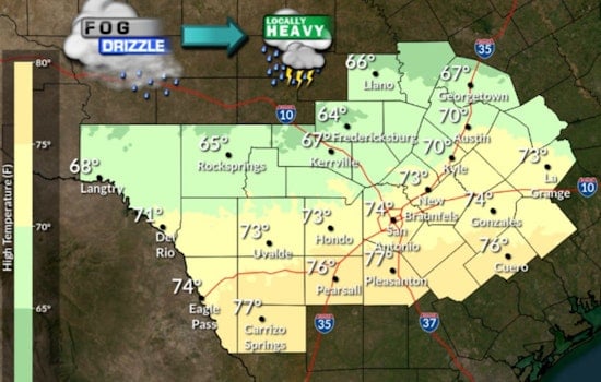 Austin Braces for Stormy Weather: Rain, Thunderstorms, and Freezing Conditions Forecasted
