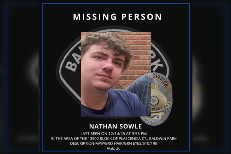 Baldwin Park Police Seek Public Assistance to Find Missing South Dakota Man; Vehicle Found in Azusa