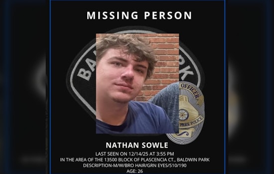 Baldwin Park Police Seek Public Assistance to Find Missing South Dakota Man; Vehicle Found in Azusa