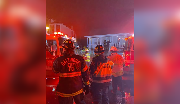 Baltimore Firefighters Battle Blaze in Northeast Home Amid Freezing Conditions, No Injuries Reported