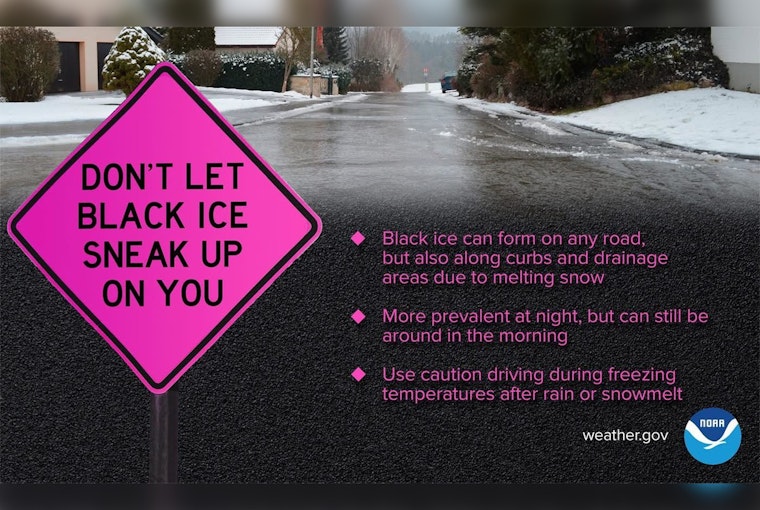 Bay Area Drivers Warned of Black Ice on Roads by Pottawatomie County Emergency Management
