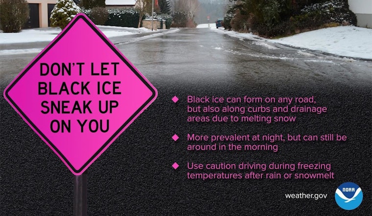 Bay Area Drivers Warned of Black Ice on Roads by Pottawatomie County Emergency Management