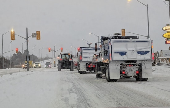 Belleville Municipal Crews Clear Snow Overnight as City Advises Residents on Safety Measures