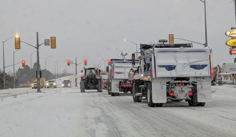 Belleville Municipal Crews Clear Snow Overnight as City Advises Residents on Safety Measures