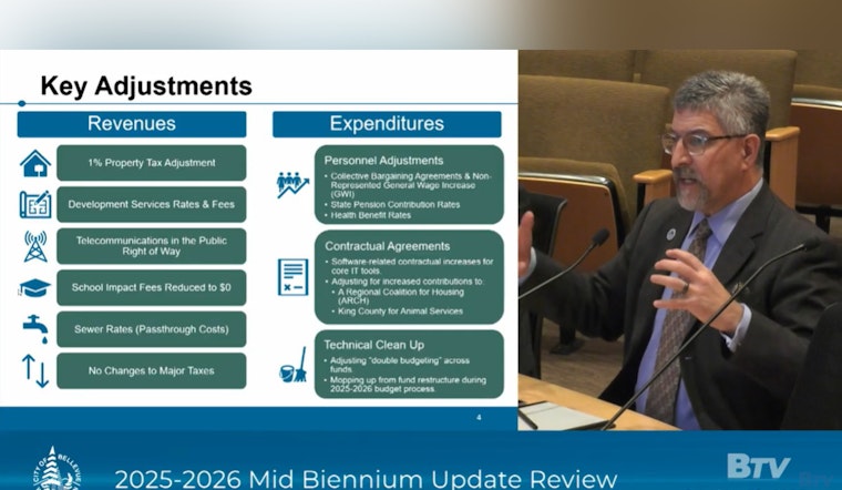Bellevue City Council Reviews Mid-Biennium Budget for Adjustments Amid Growth