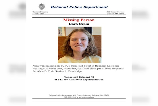 Belmont Community Rallies in Search for Missing Woman Nora Orpin, Police Seek Public Assistance