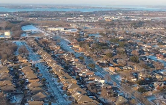 Bird’s-Eye Freeze: Wylie Cop Drone Shows City Crawling On Ice