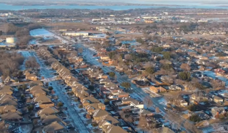 Bird’s-Eye Freeze: Wylie Cop Drone Shows City Crawling On Ice