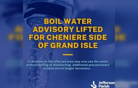 Boil Water Advisory Lifted for Grand Isle as Jefferson Parish Water Department Declares Water Safe