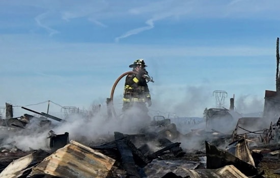 Boring Shop Inferno Nearly Torches Home on SE Highway 211