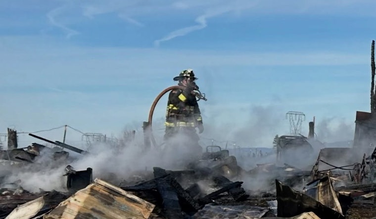 Boring Shop Inferno Nearly Torches Home on SE Highway 211