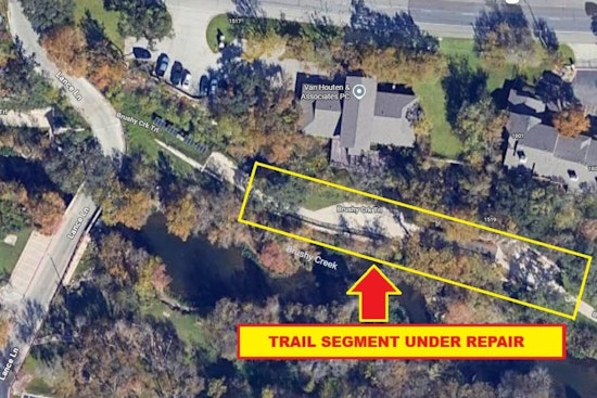 Brushy Creek Trail East in Round Rock to Temporarily Close for Maintenance