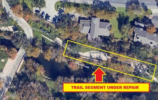 Brushy Creek Trail East in Round Rock to Temporarily Close for Maintenance