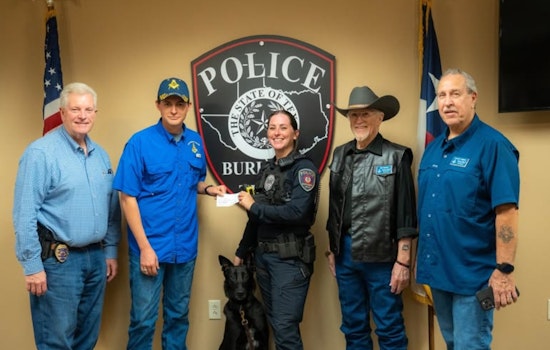 Burleson Police Department Extols Local Masonic Lodge for Generous Support to K-9 Unit