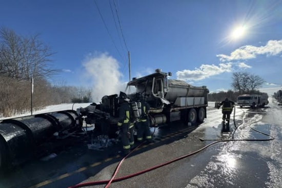 Burton and Middlefield Fire Departments Swiftly Extinguish Vehicle Fire on Old State Rd. in Claridon Township