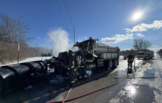 Burton and Middlefield Fire Departments Swiftly Extinguish Vehicle Fire on Old State Rd. in Claridon Township