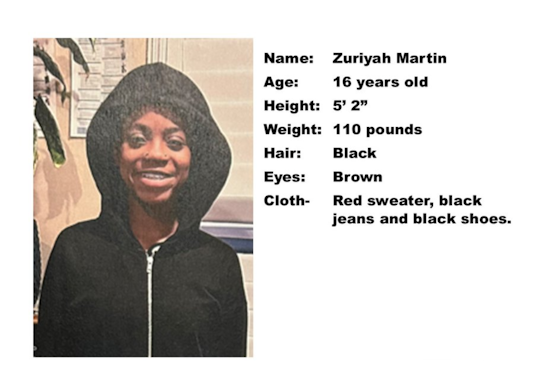 California Authorities Issue Ebony Alert for Missing Alameda County Teenager Zuriyah Martin in Castro Valley