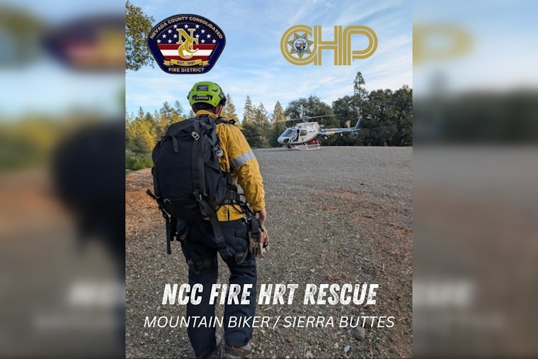 California Highway Patrol and Nevada County Fire Crews Save Lost Mountain Biker in Sierra Buttes
