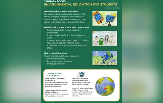 Carmel, Indiana Winds Up 'Sustainable Carmel' Initiative with Educational Focus and Earth Day Art Contest for Students
