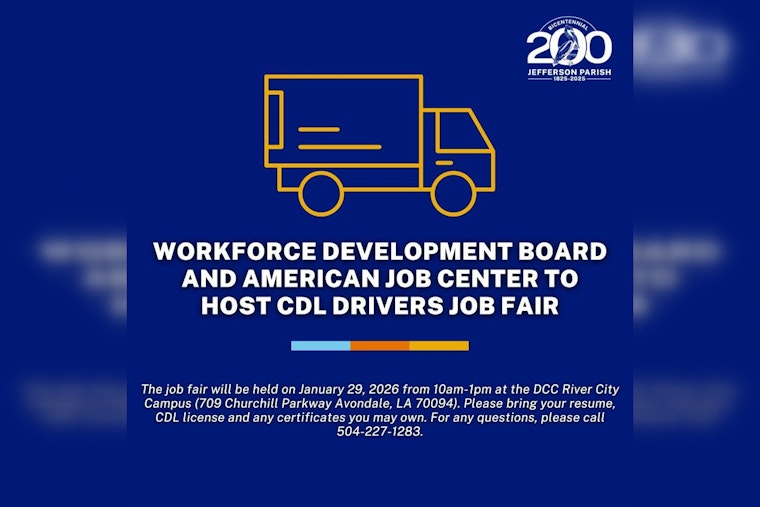 CDL Drivers Job Fair Hosted by American Job Center in Jefferson Parish