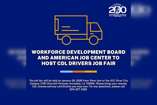CDL Drivers Job Fair Hosted by American Job Center in Jefferson Parish