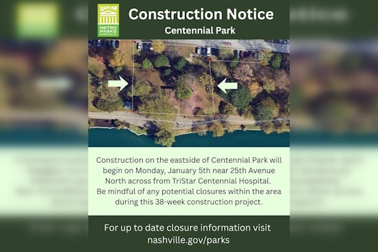Centennial Park in Nashville Anticipates Closures Due to Construction, Harpeth River Greenway Bridge Reopens