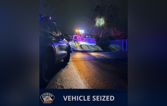 Ceres Police Seize Honda Accord After Dangerous Christmas Chase Through Modesto, Court Order Enforces 30-Day Impoundment