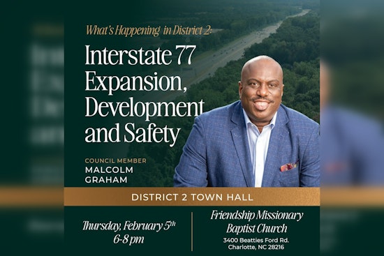Charlotte Council Member Malcolm Graham to Host Town Hall on I-77 Expansion and Local Issues