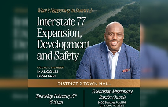 Charlotte Council Member Malcolm Graham to Host Town Hall on I-77 Expansion and Local Issues