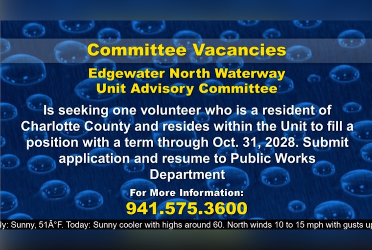 Charlotte County Seeks Civic-Minded Volunteers for Advisory Boards in Punta Gorda and Surrounding Areas
