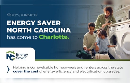 Charlotte Launches Energy Saver NC Program Offering Rebates for Home Efficiency and Appliance Electrification