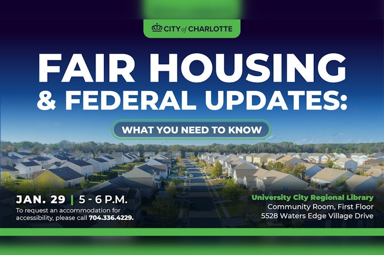 Charlotte Residents Invited to Interactive Fair Housing Information Session at University City Library