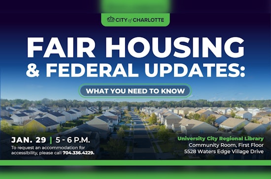 Charlotte Residents Invited to Interactive Fair Housing Information Session at University City Library