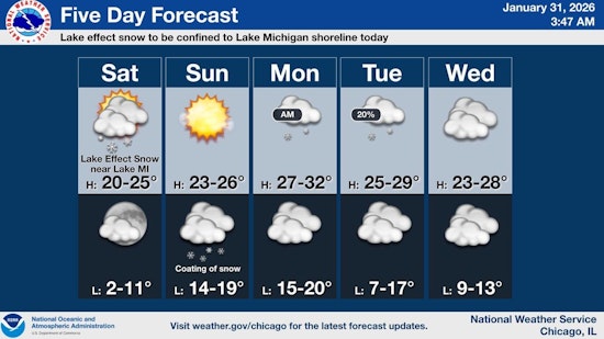 Chicago Lake Effect Snow - 2-4 Inches Expected