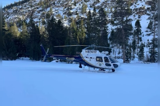 CHP Helicopter Crew Bravely Overcomes Harsh Conditions to Rescue Injured Skier in Mono County