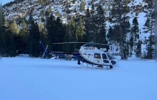CHP Helicopter Crew Bravely Overcomes Harsh Conditions to Rescue Injured Skier in Mono County