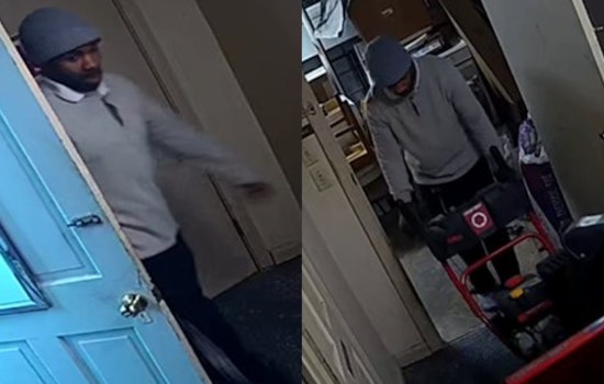 Cincinnati Police Seek Public's Assistance in Identifying Burglary Suspect and Stolen Snow Blower