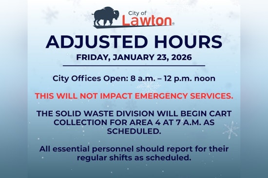 City of Lawton Responds to Winter Chill with Office Closures and Essential Services Continuation