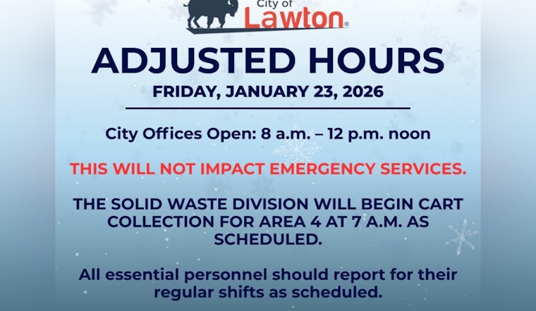 City of Lawton Responds to Winter Chill with Office Closures and Essential Services Continuation