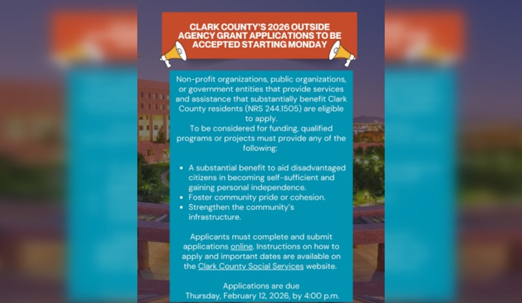 Clark County Opens Grant Applications for Local Non-Profits Aiding Vulnerable Citizens