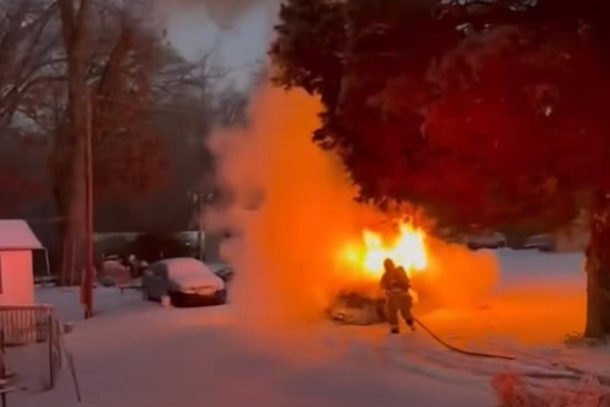 Clarksville Firefighters Quell Vehicle Blaze on Evans Road; Driver Treated for Smoke Inhalation