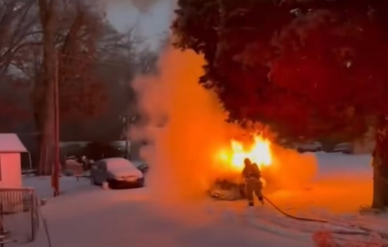 Clarksville Firefighters Quell Vehicle Blaze on Evans Road; Driver Treated for Smoke Inhalation