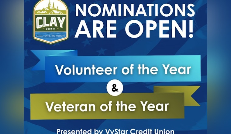Clay County Calls for Nominations for Veteran and Volunteer of the Year 2025 Awards