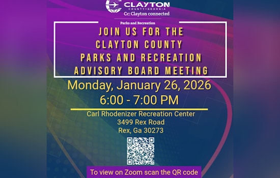Clayton County Invites Public to Shape the Future of Parks and Recreation on January 26