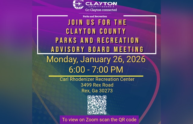 Clayton County Invites Public to Shape the Future of Parks and Recreation on January 26